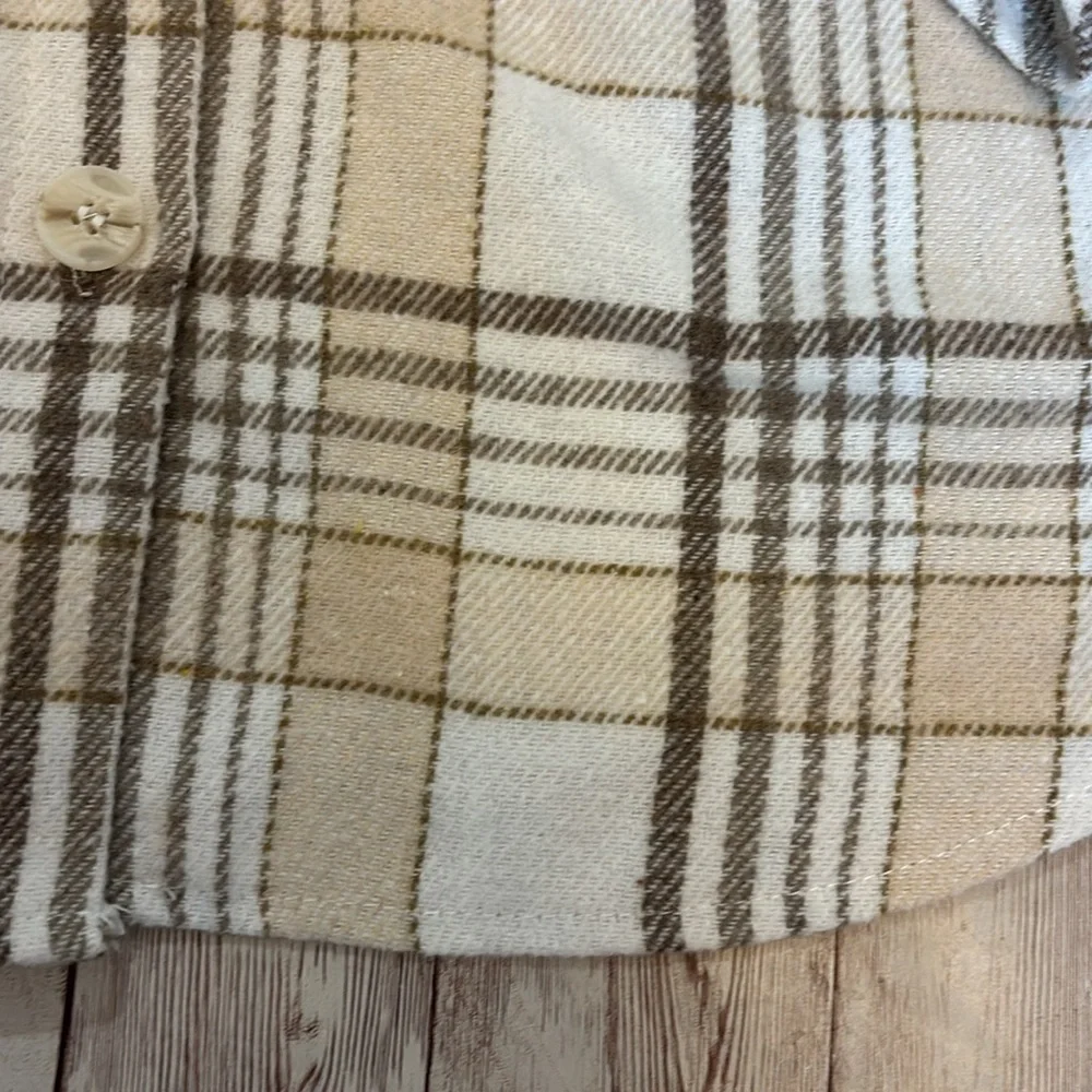 Oversized Plaid Button-Up Shacket - Picture 2 of 6